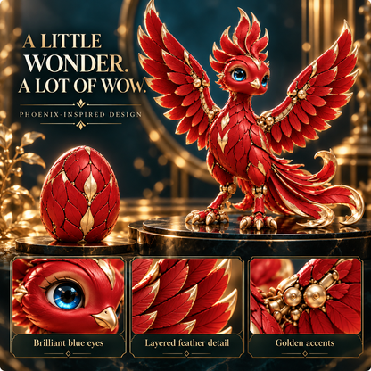🔥 PhoenixGlow™ Transforming Phoenix Egg – 2-in-1 Magical Firebird Figure