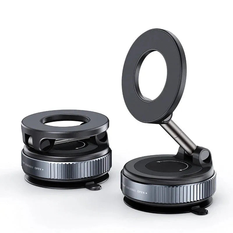 🔥 Retractable Car Phone Mount - 360° Magnetic Holder