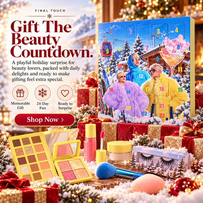 GlowLuxe™ 24-Day Beauty Advent Calendar – Makeup & Beauty Surprise Countdown