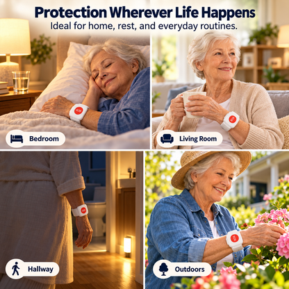 ❤️ SafeLink™ SOS Safety Watch – One-Touch Help & Fall Alert Support for Seniors