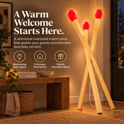 Light Up Your Space with a  Matchstick Lamp – Fun, Cozy & Eye-Catching Statement Floor Light