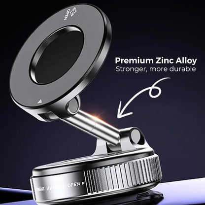 🔥 Retractable Car Phone Mount - 360° Magnetic Holder