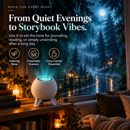 🌲✨ Forest Glow Projector | Magical Woodland Night Light