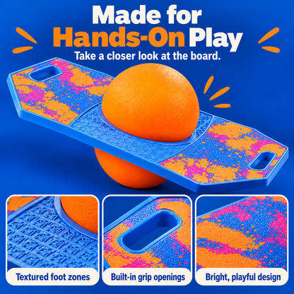 🚀 BounceBlitz™ – Kids' Inflatable Pogo Balance Board 🌈🏄‍♂️