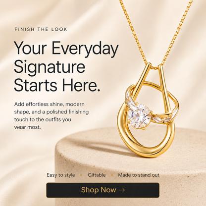 💎 LuckyLuxe™ Horseshoe Ring Holder Necklace – Dainty Pendant with Hidden Ring Keeper Design
