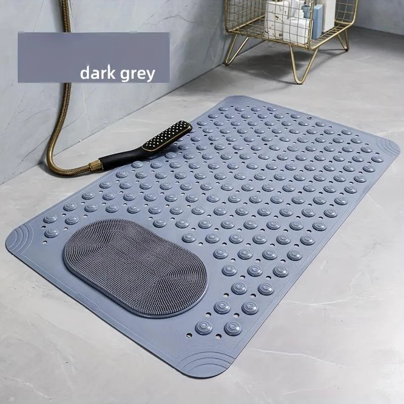 🚿 Non-Slip Shower Floor Mat – Secure Bathroom Grip in Green