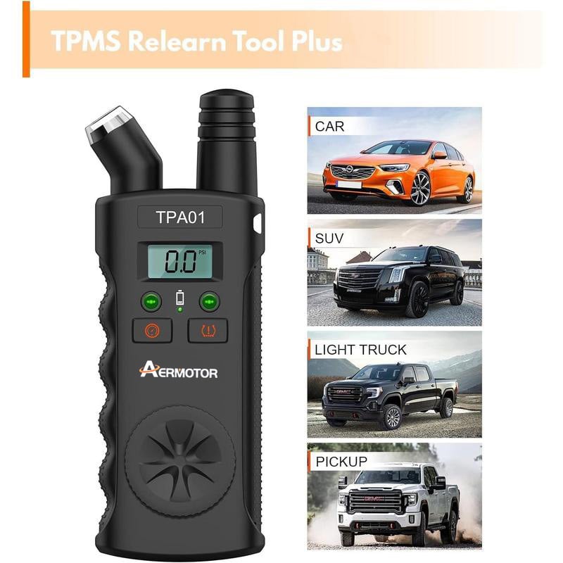 TPMS reset tool and digital tire pressure gauge - product image 1