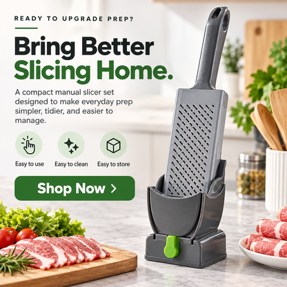 🥩 SliceMaster™ Manual Meat Slicer – Easy Kitchen Tool for Perfect Homemade Meat Cuts