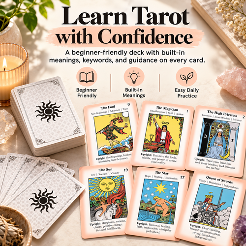 🔮 MysticPath™ Beginner Tarot Kit – Complete Learning & Divination Set🌙