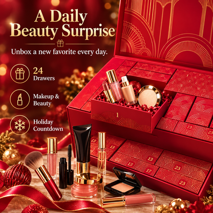 💄 GlamVault™ Luxury Beauty Advent Calendar – 24 Days of Beauty Surprises & Holiday Magic