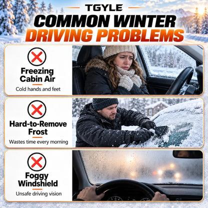 🥶🚗 Foggy Windshield? Meet Your Winter Car Essential! 🔥