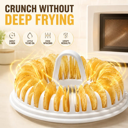 DIY Microwave Potato Chip Maker 🥔 – Easy Slicer & Cooking Bowl Set