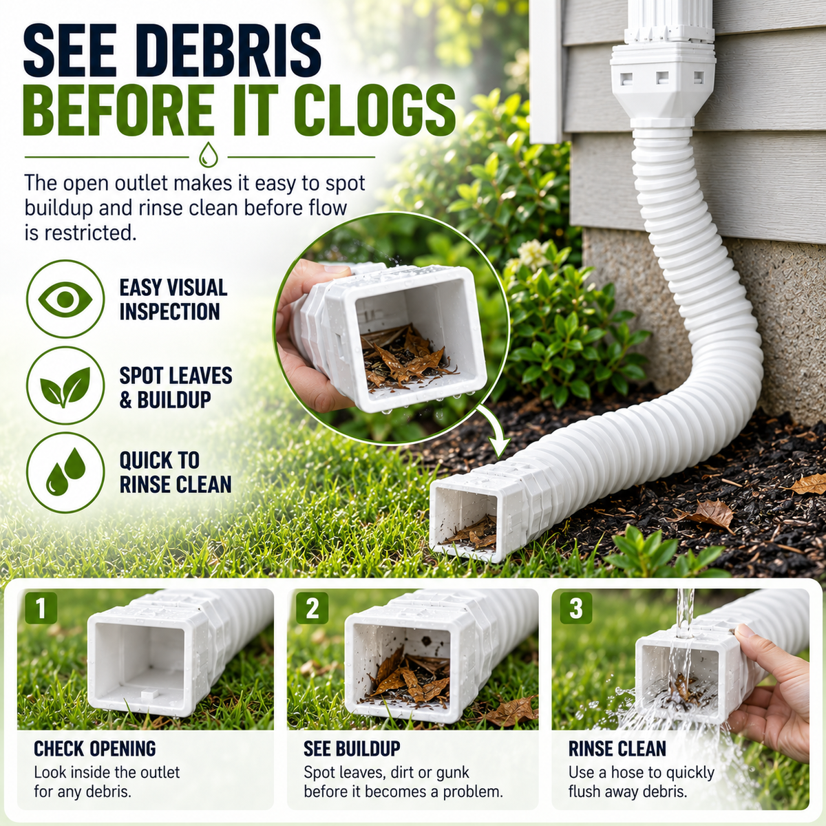 🏠 FoundationGuard™ Adjustable Downspout Extender – Redirect Rainwater Away from Your Home
