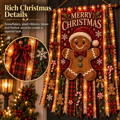 🎄✨ Christmas Glow Door Banner – Light-Up Holiday Welcome Decor for a Festive Entrance