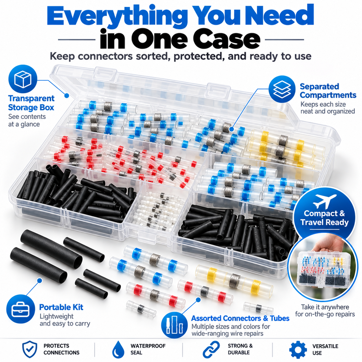 🔥Last Day 49% OFF - ✨300PCS WATERPROOF SOLDER WIRE CONNECTOR KIT