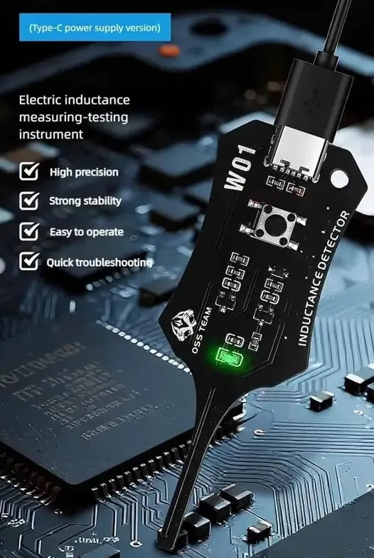 Type-C Motherboard Coil & Inductor Diagnostic Tester – Circuit Board Detection Tool 🔍