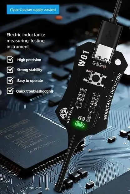 Type-C Motherboard Coil & Inductor Diagnostic Tester – Circuit Board Detection Tool 🔍
