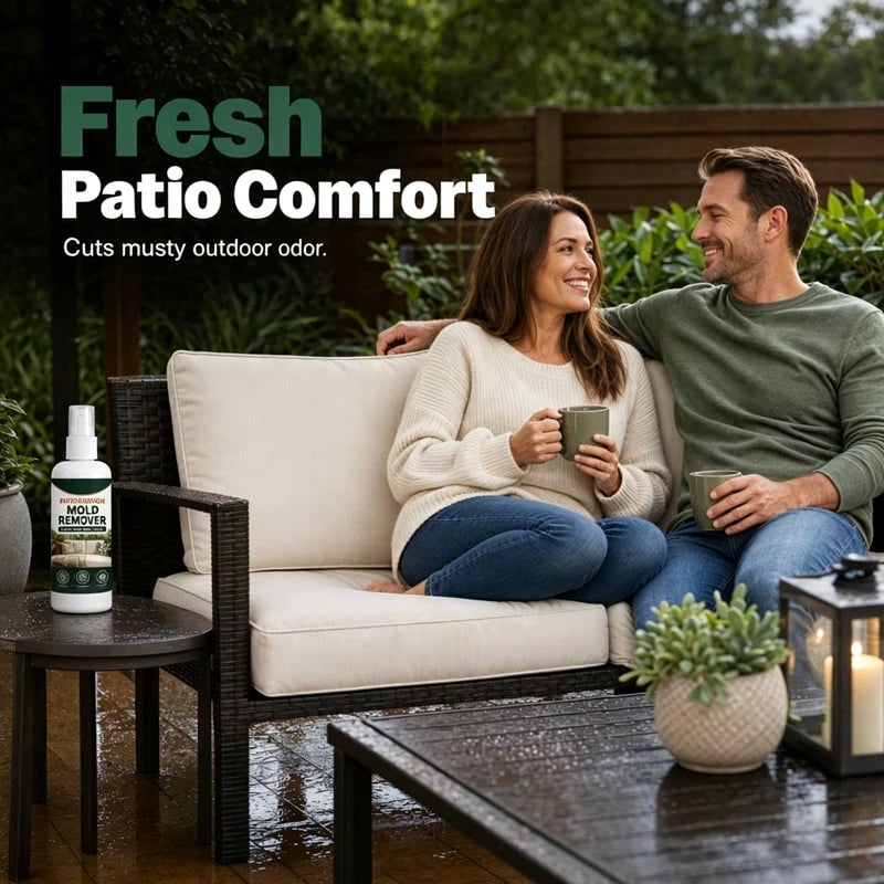 🎉 Patio Cushion Mold & Mildew Remover Spray – Powerful Outdoor Fabric Stain Cleaner