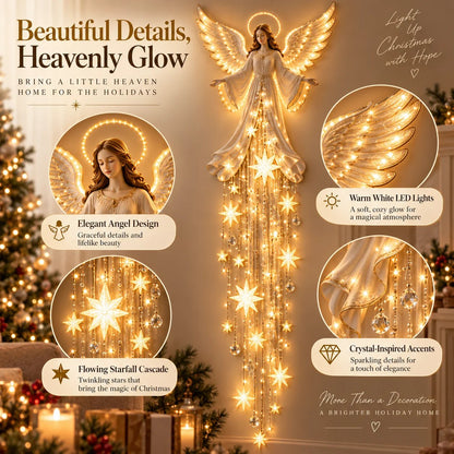 👼 HeavenGlow™ Angel Starfall Wall Light – Magical Christmas Blessing Decor