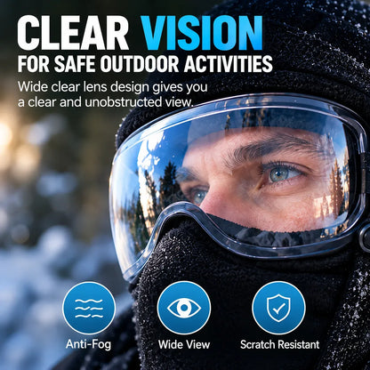 ❄️ WinterShield™ | 360° Full-Face Windproof Balaclava with Clear Eye Shield