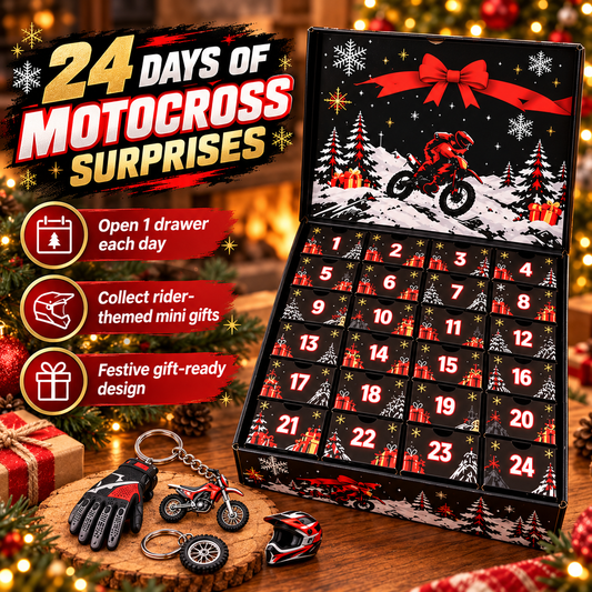 🏍️ MotoRush™ 24-Day Motocross Advent Calendar – Daily Rider Surprises for Bike Fans
