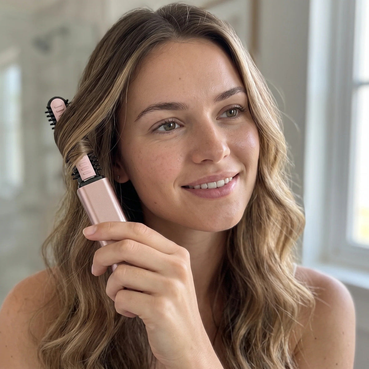 👜🔥Cordless Ceramic Hair Curler – Fits in Any Bag
