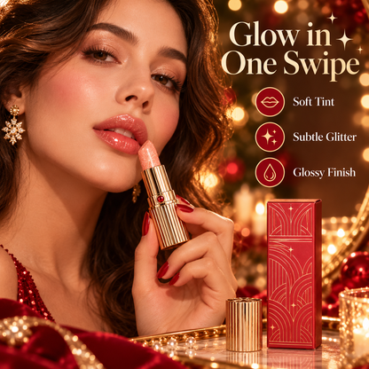✨ Holiday Glitter Lip Balm 💄 | Sparkle & Shine Lip Glow 🎄💋