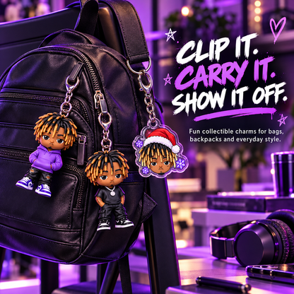 🎁 24-Day Street-Style Mystery Keychain Advent Calendar – Christmas Surprise Gift Box