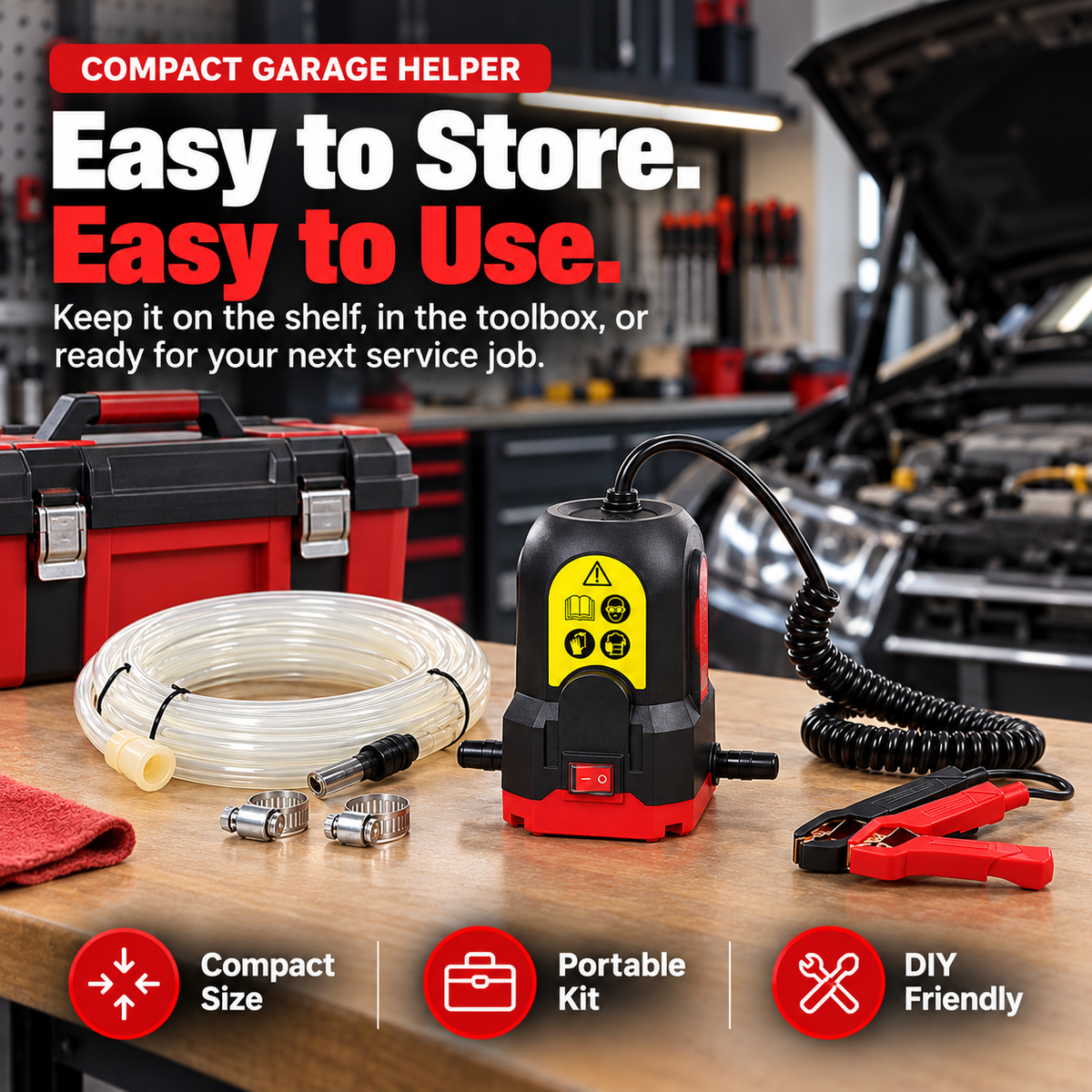 🚗 12V Fluid Transfer Pump – Fast & Easy Fluid Changes ⚡