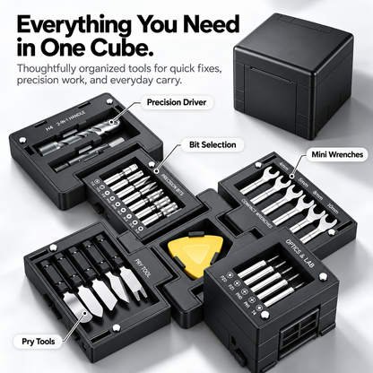 🛠️ FixCube Pro™ Precision Repair Kit – All-in-One Modular Tool Set for Everyday Repairs