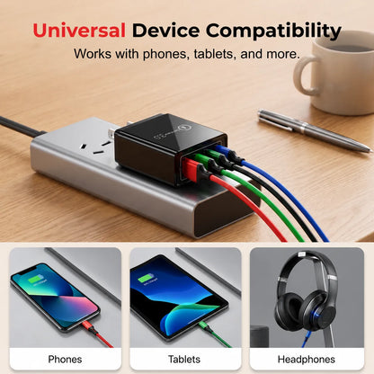 Four-Port Travel Charger