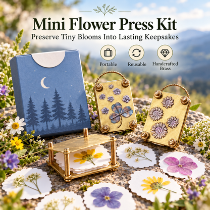🌸 BloomKeeps™ Mini Flower Press Kit – Preserve Nature’s Beauty Forever