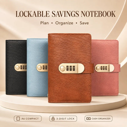 🔥 Last Day 50% OFF– Lockable A6 Savings Notebook with 3-Digit Combination Lock 💰