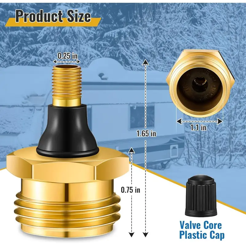Brass RV blowout plug set - product image 10