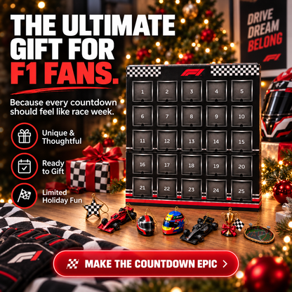 🏁 RaceGrid™ 24-Day Formula Racing Advent Calendar – Ultimate Christmas Countdown for Racing Fans