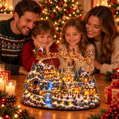 🎄 Magical Christmas Village™ – Lighted Animated Winter Wonderland Holiday Decoration