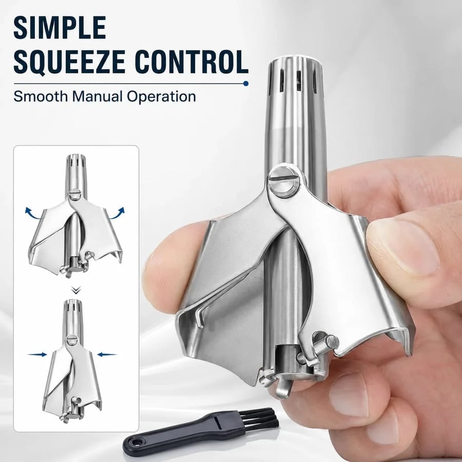 🔥HOT SALE🔥✂️ Manual Nose Hair Trimmer – Precision Grooming. No Battery Needed.
