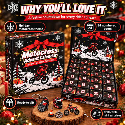 🏍️ MotoRush™ 24-Day Motocross Advent Calendar – Daily Rider Surprises for Bike Fans