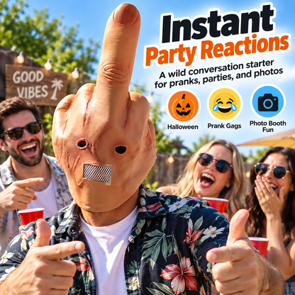 🔥 FlipFace™ Funny Gesture Prank Mask
