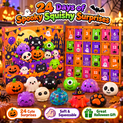🎃👻 24 Days of Spooky Squishies | Halloween Surprise Countdown 🎁🧡
