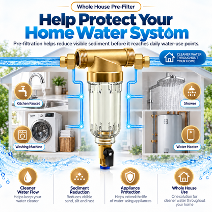 SimPure DC5P/S Whole House Water Pre-Filter