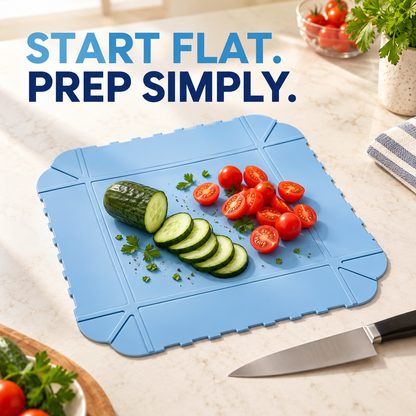 🥗 2 PCS Foldable Silicone Cutting Mat & Serving Tray