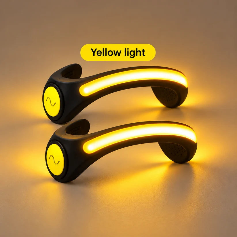 Yellow light LED heel shoe light