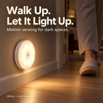 Rechargeable Motion Sensor Night Light – Magnetic Mount & 3 Light Colors - 2