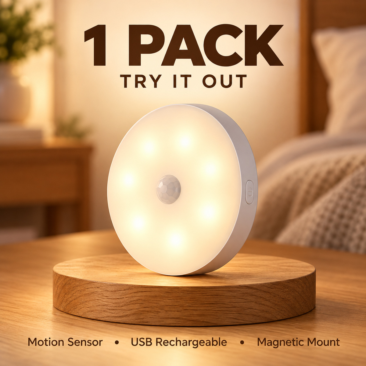 Motion Sensor Night Light - 1 Pack