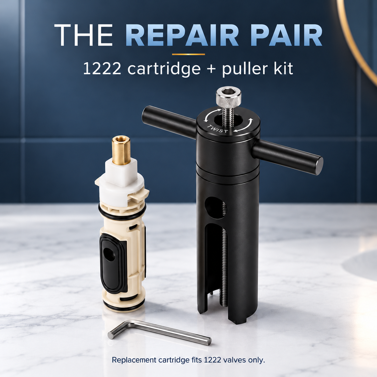 🔧 Shower Cartridge Puller & 1222 Replacement Kit