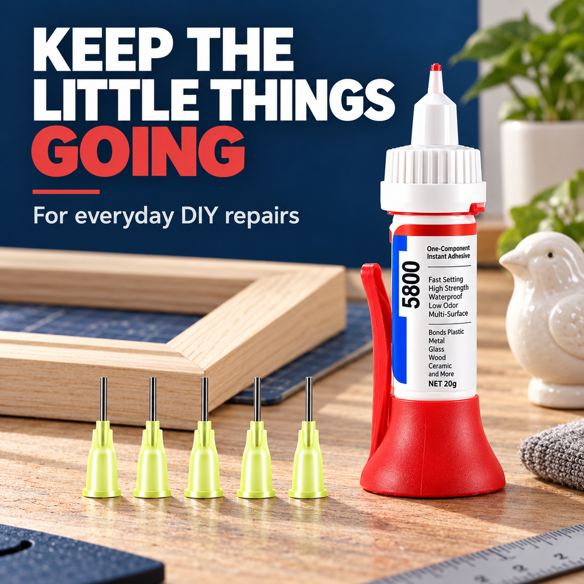 🛠️ Precision Repair Glue – 20g with 5 Fine Tips