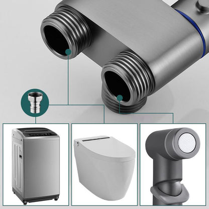 1-In-2-Out Dual Control Valve & Bidet Sprayer Set