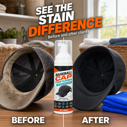 Baseball cap cleaning result comparison for everyday surface grime