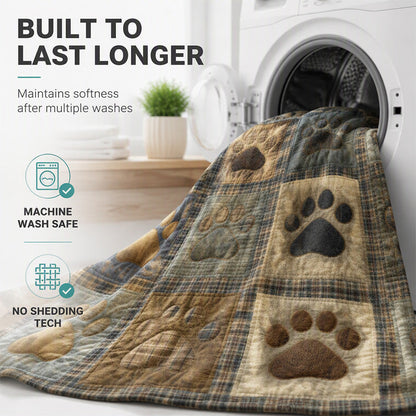 🐾 LIMITED‑TIME 50% OFF! ✨ Cute Paw Print Soft Flannel Blanket – Snuggly, Warm, Lovely Home Decor 🛋️